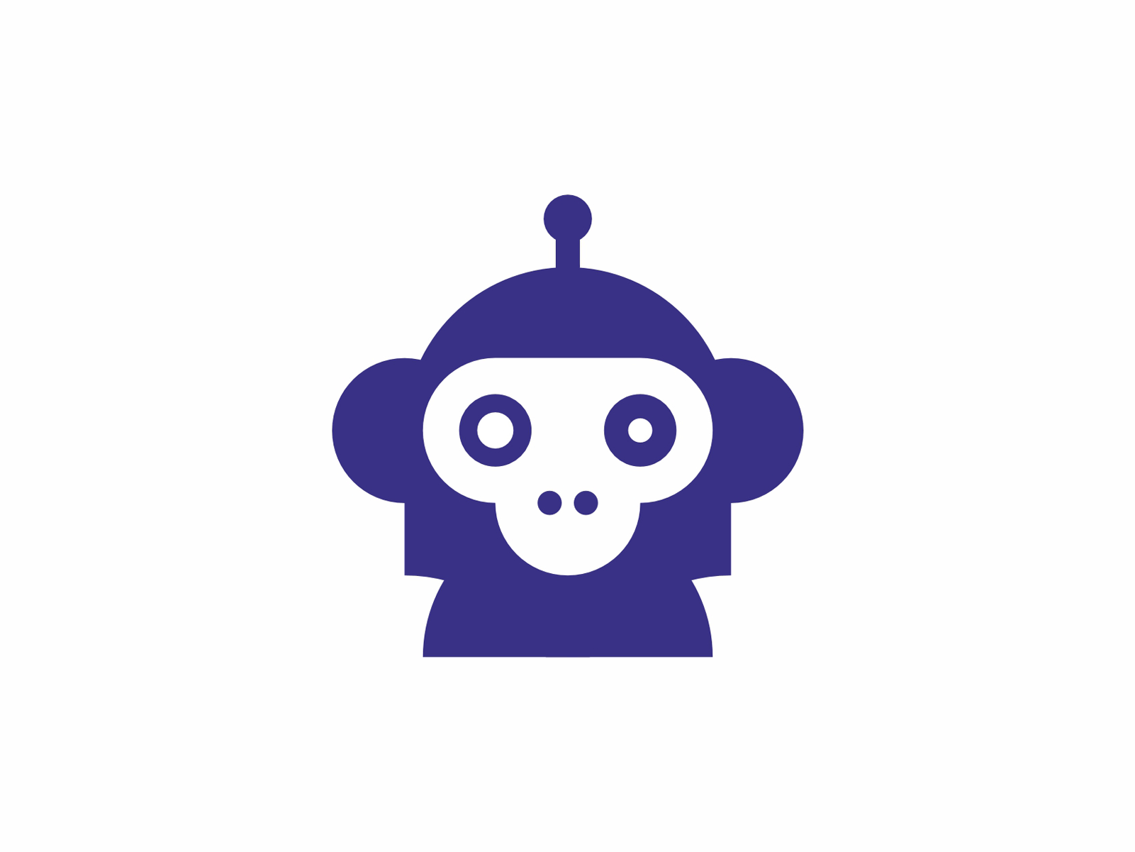 Autobot, monkey + robot, character logo design ai ape artificial intelligence astronaut bot character chimp clever cosmos cyborg intelligent logo logo design mascot monkey robot smart space tech technology