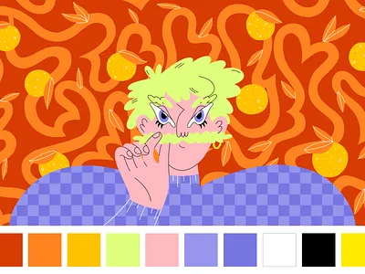 A series of illustrations for jam packaging! design graphic design illustration