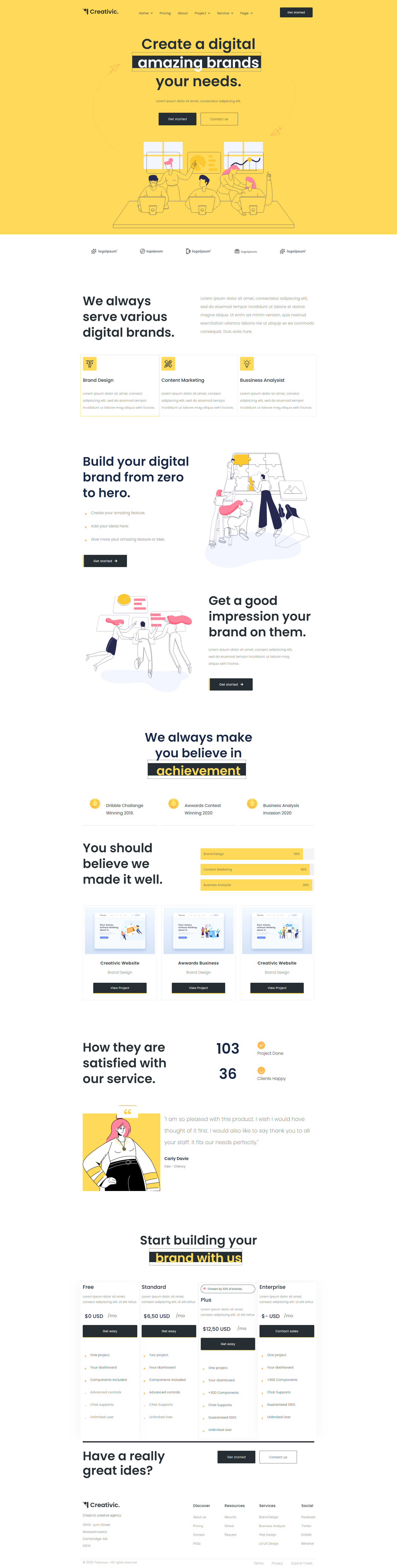 Creativic. Web Design design ui ux web design web development