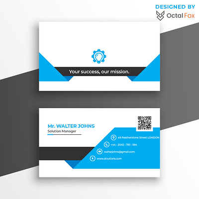 Business Card Design | By OctalFox atifriaz rubiaamajad octalfox businesscard design