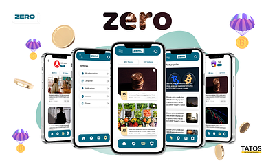 Zero News Mobile App app design figma mobile news ui ux