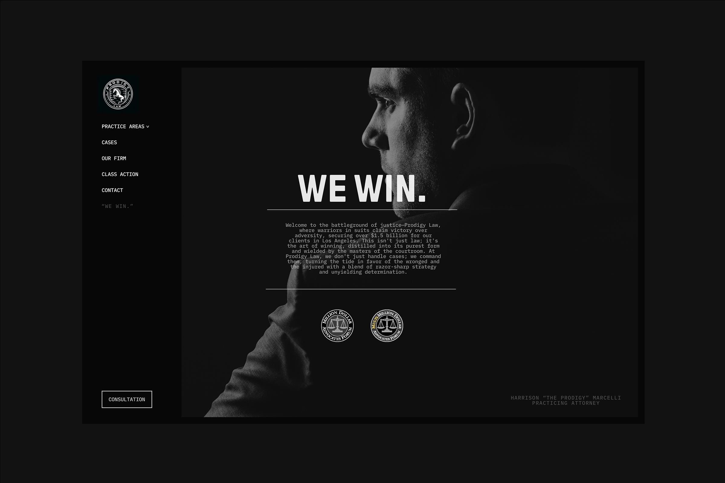 Prodigy Law Firm Website Design