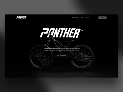 Web Design-Branding(Panther Animation display ) animation branding web design