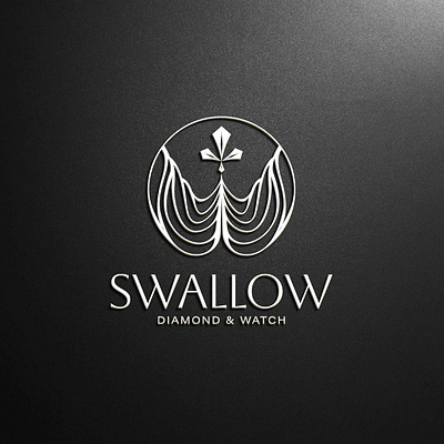 SWALLOW DIAMOND & WATCH | LOGO DESIGN & BRAND IDENTITY branding design diamond diamond logo graphic design illustration jewelry jewelry logo logo logos logotype logotypo typography vector