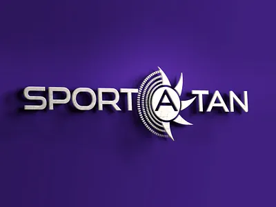 Sport a Tan 3d branding graphic design logo tan