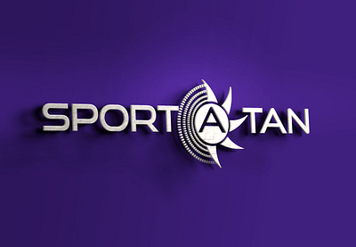 Sport a Tan 3d branding graphic design logo tan