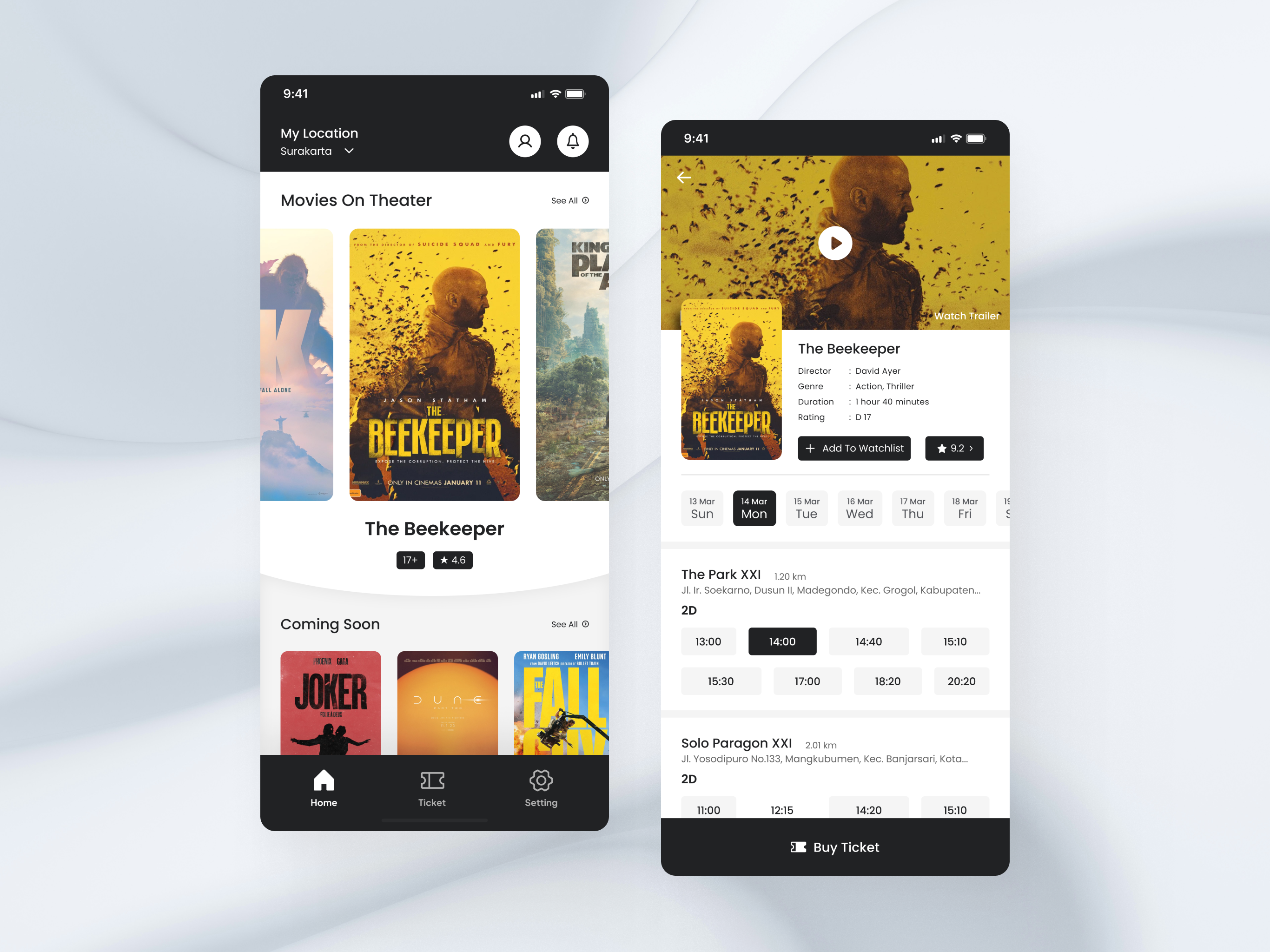 Movie Ticket Mobile App Design app design booking app booking mobile app cinema app cool app film app mobile app mobile app design mobile app ui mobile app ux movie movie booking movie ticket app movie ticket mobile app simple ticket ticket booking ui ux