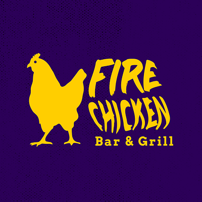 Fire Chicken Bar & Grill 3d modeling branding collateral graphic design logo mockups packaging ui