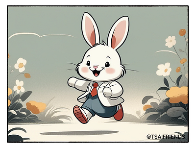 YoYo Rabbit is coming! cartoon children illustration comic illustration ip tsaifriends