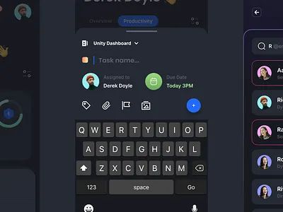 WIP Task App Design - Creating new task workflow 3d 3d design app design trends appdesign branding creating task dark design illustration task app task app design task app redesign task creation task on app ui ui design ui ux design ux