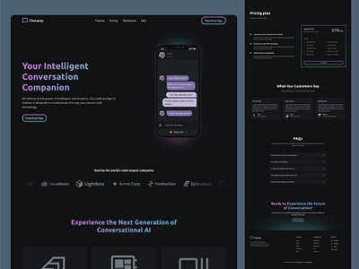 AI Chatbot App Website Template (Webflow) ai ai chat ai chatbot ai web design ai website ai website design app website artificial intelligence artificial intelligence website chat bot chatbot chatbot website chatbots dark landing page one page website web design template webflow template webflow website website template website templates