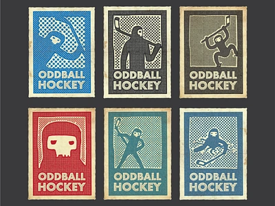 Oddball Hockey {love these old scribbles} artwork branding concept design graphic design illustration logo odd strange weird