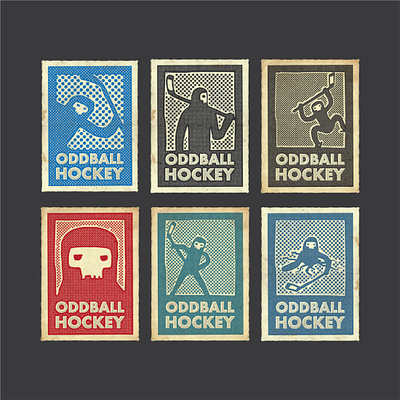 Oddball Hockey {love these old scribbles} artwork branding concept design graphic design illustration logo odd strange weird