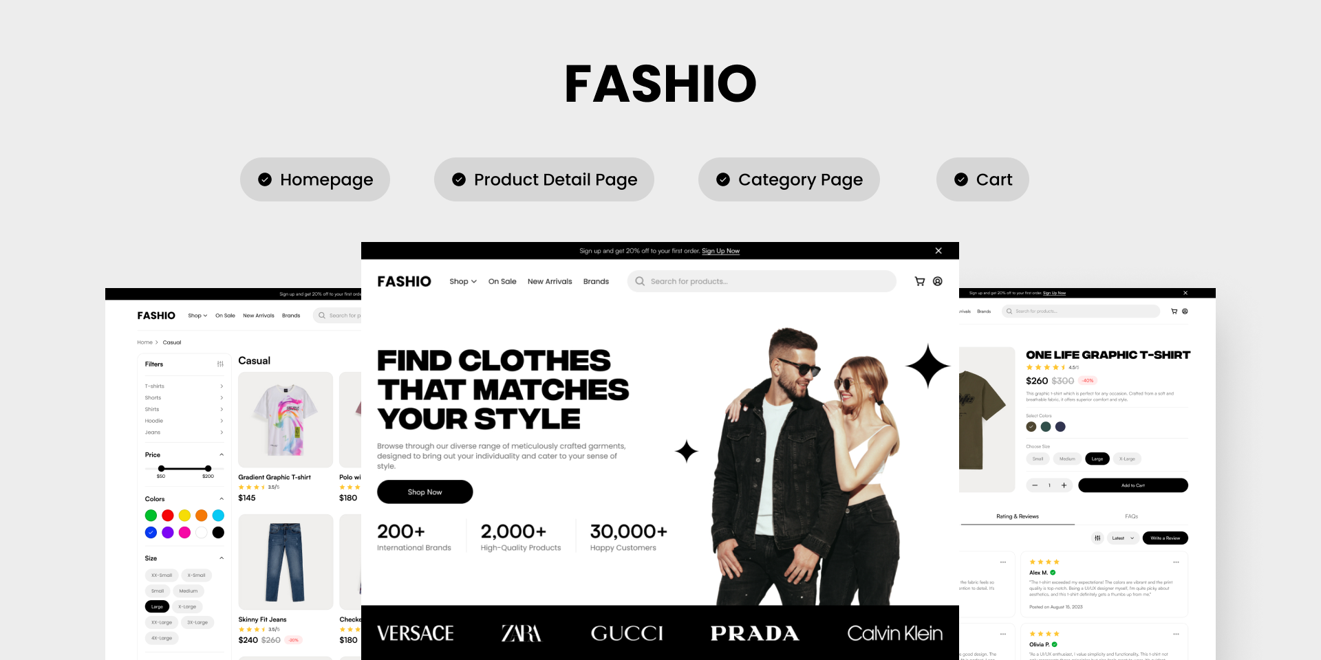 E-Commerce Webpage Design branding figma graphic design landingpage prototype ui uiux