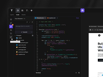 Commit Panel : Tempo AI 💫 ai tool branding code github index.html logo open source ui web builder