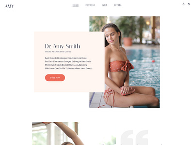 Health Coach Landing Page coaching figma template free website template healthcoach landing page minimal web design website design