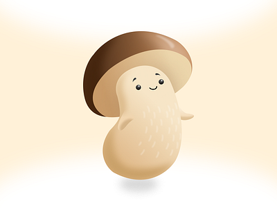 Beanshroom: A cute little mushroom 3d app branding design figma graphic design graphics icon illustration inspiration logo minimal ui ux vector