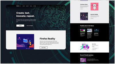 Mozilla Labs branding figma graphic design ui user interface ux design web design