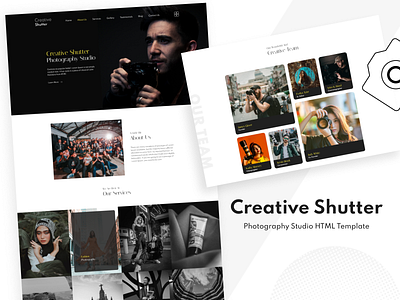 Creative Shutter: HTML5 Template for Photography Studio | Free branding creative photography creative shutter html templates photo photography contract template photography templates ui