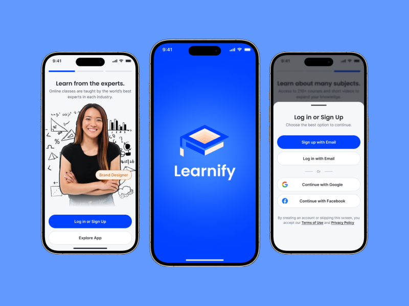 E-Learning Mobile App app design app ui course interface digital classroom e learn app edu app design education app edutech design interactive learning learn uiux learning design mobile education mobile learning online learning smart education study app ui ui ux ui ux design ux