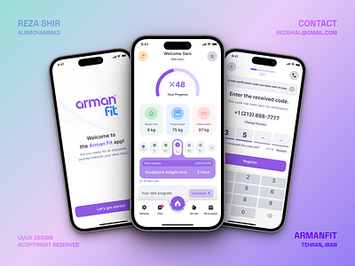 ArmanFit Ui Kit Design Project branding design graphic design identity ui ux visual visualidentity