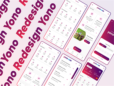 SBI YONO APP REDESIGN app branding design illustration mobile ui uiux yono