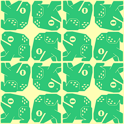 Frog block abstract frog frogs illustration pattern surface pattern design tree frogs