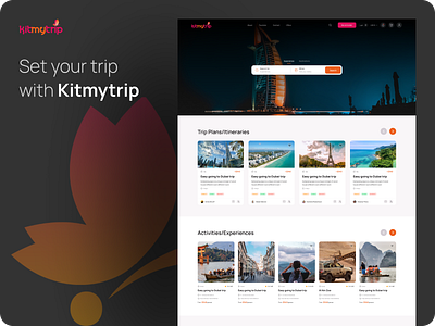 Kitmytrip Travel Agency Website (Case Study) branding design agency figma design tourism travel agency travel agency website travel website design travelling trendy design ui uiux case study uiux design web design website case study website design website ui design website uiux design