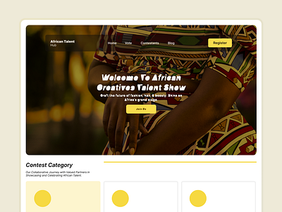 Landing Page UI africa african concept design interface landing page minimal page ui ui design ux ux design