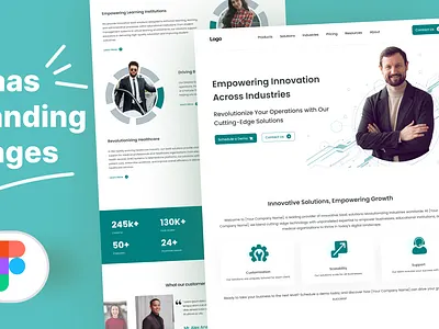 SaaS LANDING Page landing page saas ui