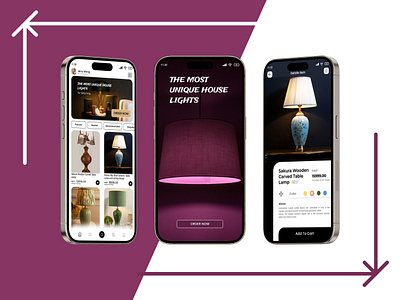 Lamp Light Mobile App UI Design 3d animation branding design figma freelance graphic design graphics design illustration logo motion graphics project ui uidesign uiux uiux design