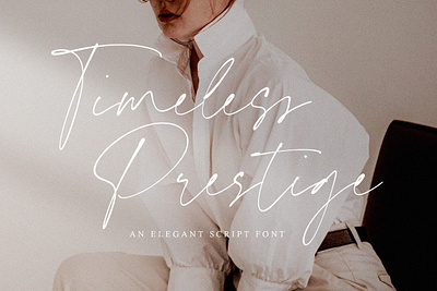 Timeless Prestige - Elegant Script Font branding design elegant font fonts graphic design handwritten font script script font wedding font