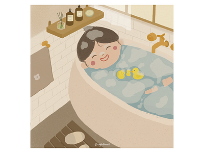 Bubble Bath animation graphic design illustration