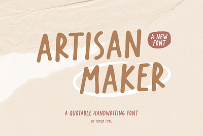 Artisan Maker - Quotable Handwriting Font design font fonts graphic design handwritten font quotable quote script script font wedding font