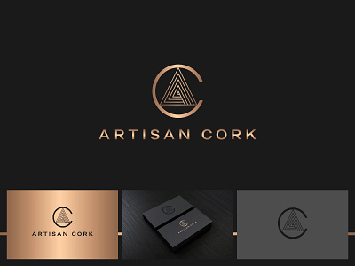 Artisan Cork - Logo design branding contemporary creative design flooring home furnishing iconic logo retail simple stylish wooden