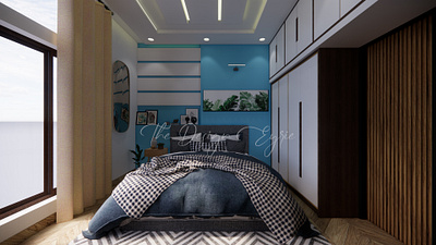 Chic Bedroom 3d architecture archviz bedroo design interior photoshop