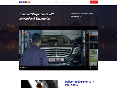 Engine Oil Manufacturer Website business website elementor local business website web design website design wordpress