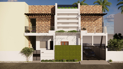 My Home 3d architecture archviz design exterior photoshop rendering