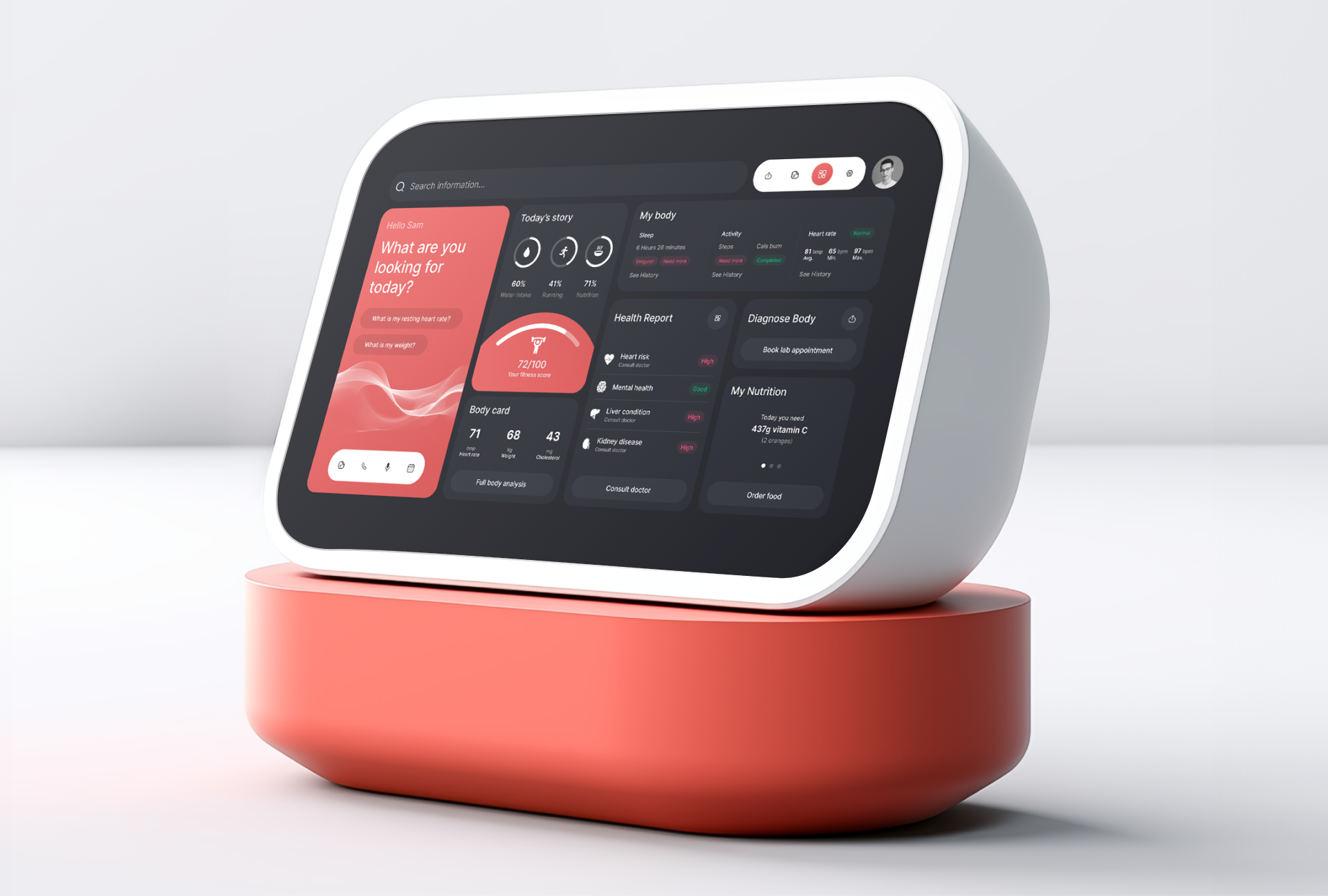 PulsePal- AI-powered health assistant analytics charts dar dark mode design design system drool figma inspiration medical design medical product design medical ui design product design ui ux