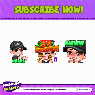 Animated Mexican Man For Twitch animation design discord emotes facebook emotes illustration loyalty badges sub badges sub emotes twitch emotes ui youtube emotes