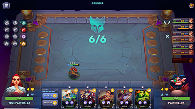 UI screens of Auto Battler game card game game ui rpg ui ui