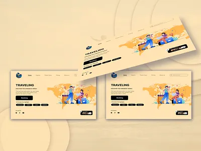 Website Traveling design graphic design logo travel typography ui uiux uiwebsite vector website websitetravel