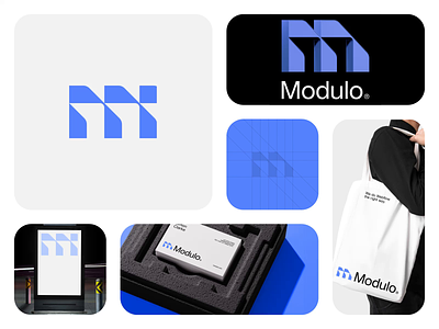 Modulo®️ brand branding building design icon layer logo logodesign minimal modular module tech webflow websites
