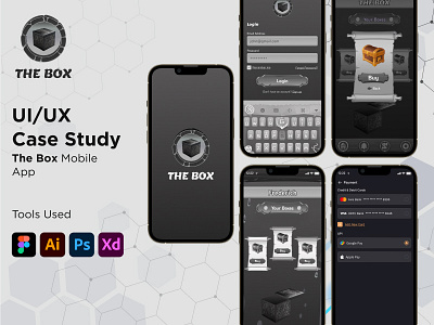 The Box Mobile App 3d graphic design mobile app design mobile app development the box mobile app ui