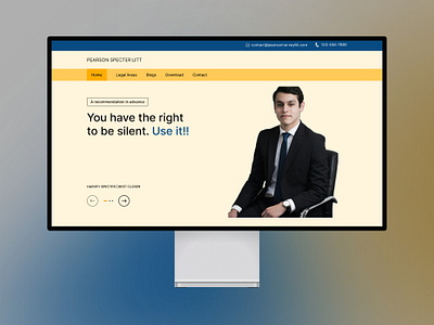 Lawyer landing page - hero section corporate firm landing page landingpage lawyer ui ux web web design