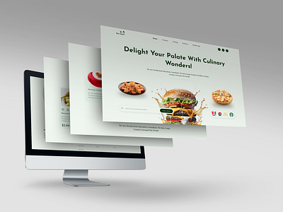 Computer mockup design for food website branding computer design computer mockup design creative mockup design design food mockup design graphic design landing page landing page design landing page mockup design mockup mockup design responsive mockup design ui uiux design web app design mockup web design web mockup design website mock design