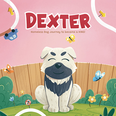 Dexter Children Book Illustration animal children book childrenbook childrens book custom illustration digital art digital drawing dog illustration