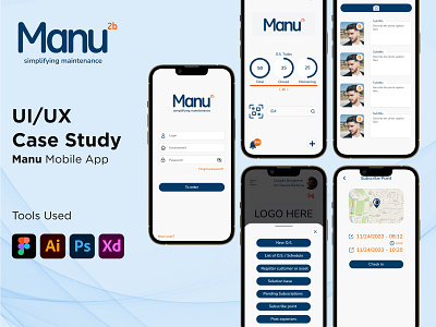 Manu Mobile App 3d graphic design mobie app development mobile app design motion graphics ui