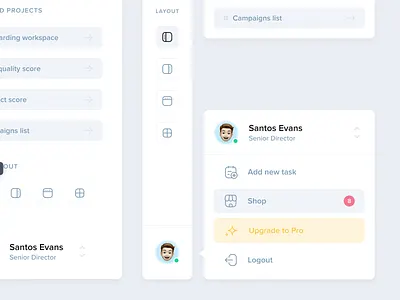UI Navbar Items admin panel dashboard design system figma resource interface landing page ui kit ui navbar webdesign website