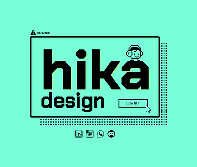 Hika design 3d branding graphic design logo ui